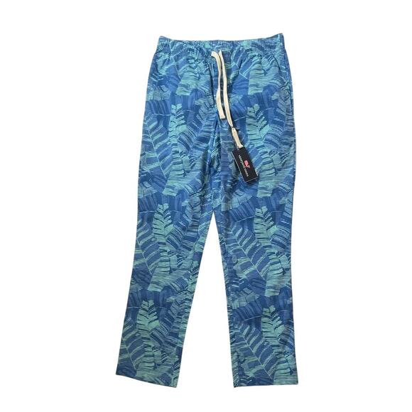 NWT Vineyard Vines Men's Printed Lounge Pants - Camo Bayside Blue - Size XS - Picture 1 of 5